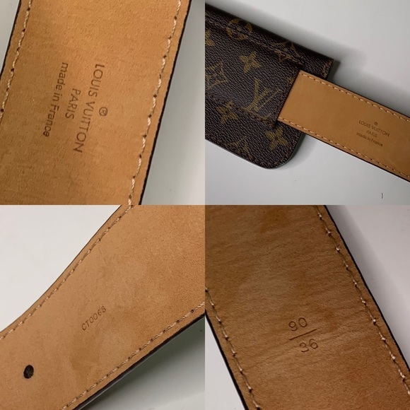 LOUIS VUITTON Ceinture Y2K Pochette Belt Bag Pouch brown monogram women EUC - Picture 8 of 8